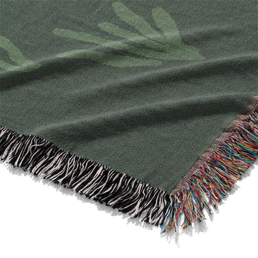 Desert Coyote Forest & Moss Green Mockup Woven Detail