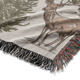 Forest Deer Mockup Woven Detail