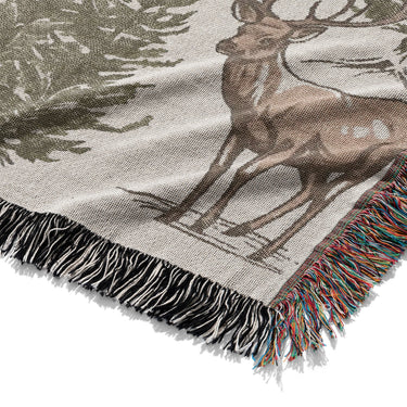 Forest Deer Mockup Woven Detail