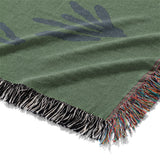 Desert Coyote Midnight Blue & Sage Green Mockup Woven Detail