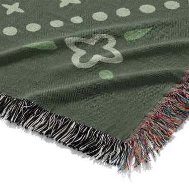 Durand Forest Green Mockup Woven Detail