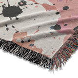 Kayla Paint Splatter Mockup Woven Detail