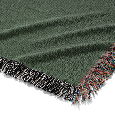 Keanu Watercolor Dark Green Ombre Mockup Woven Detail