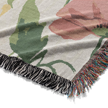 Watercolor Poppies Mockup Woven Detail