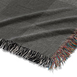 Buffalo Plaid Charcoal Black Mockup Woven Detail