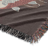 Koi Pond Brown Mockup Woven Detail