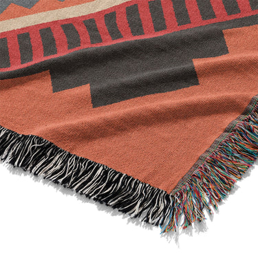 Mehdi Blue & Orange Mockup Woven Detail