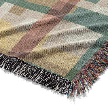 Madras Plaid Taupe Green Mockup Woven Detail