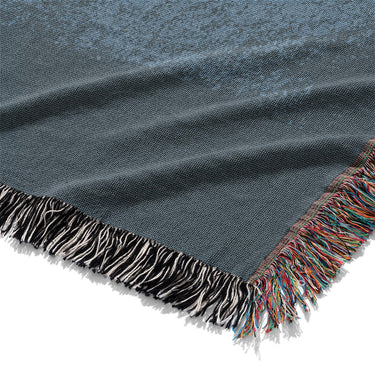 Micah Watercolor Blue & Green Mockup Woven Detail