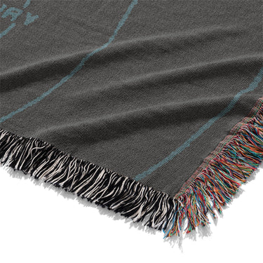 Solar System Charcoal & Teal Mockup Woven Detail