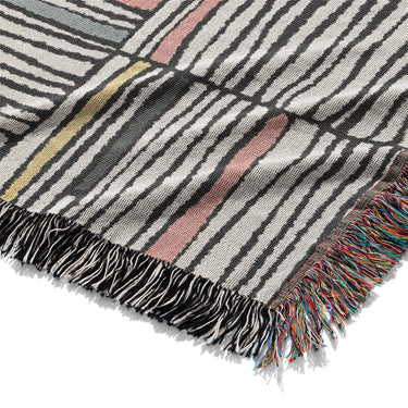 Atticus Multicolor Crosshatch Mockup Woven Detail