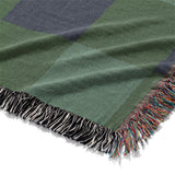 Buffalo Plaid Green Navy Mockup Woven Detail