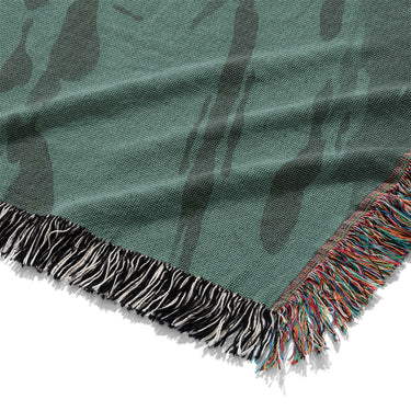 Hurley Splatter Dye Teal Mockup Woven Detail