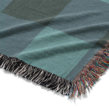 Buffalo Plaid Deep Teal Mockup Woven Detail