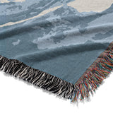 Zephyr Watercolor Azure Blue Mockup Woven Detail