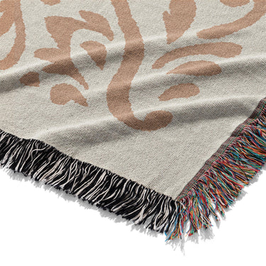 Floranna Ivory & Orange Mockup Woven Detail
