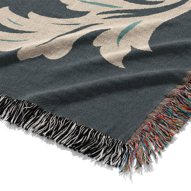 Aubrey Navy & Teal Mockup Woven Detail