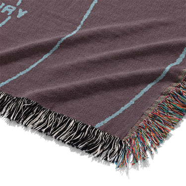 Solar System Burgandy & Powder Blue Mockup Woven Detail