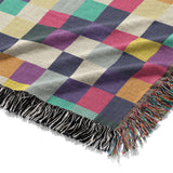 Pixel Mosaic Multicolor Midtone Mockup Woven Detail