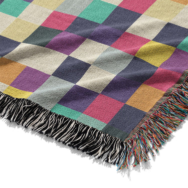 Pixel Mosaic Multicolor Midtone Mockup Woven Detail