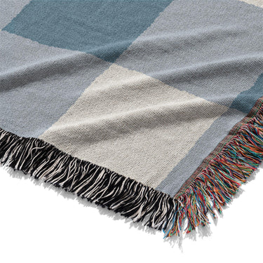 Buffalo Plaid Steel Blue Mockup Woven Detail