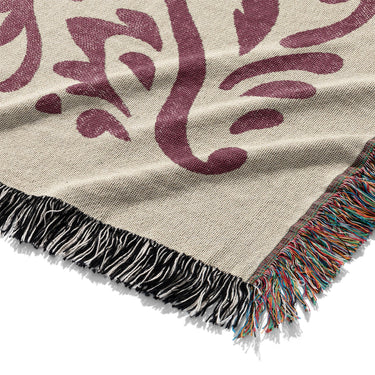 Floranna Ivory & Wine Mockup Woven Detail