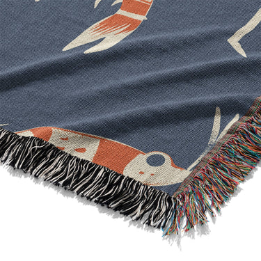 Tribal Prawns Mockup Woven Detail