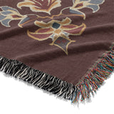 Miriam Navy & Burgundy Mockup Woven Detail