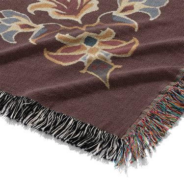 Miriam Navy & Burgundy Mockup Woven Detail