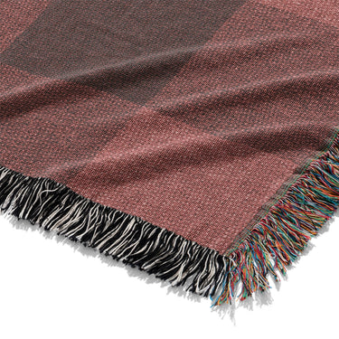 Buffalo Plaid Deep Red Mockup Woven Detail