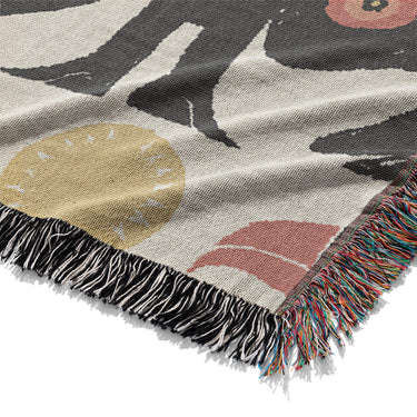 Tribal Birds Ivory Mockup Woven Detail