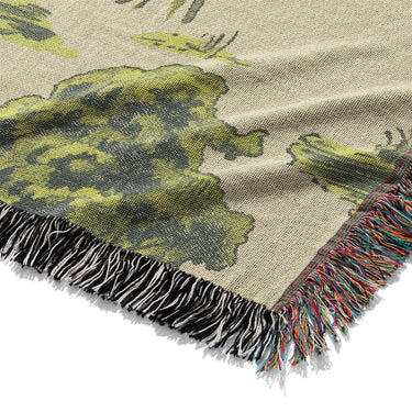 UFO Cow Abduction Toile Mockup Woven Detail