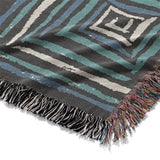 Diego Black & Blue Mockup Woven Detail