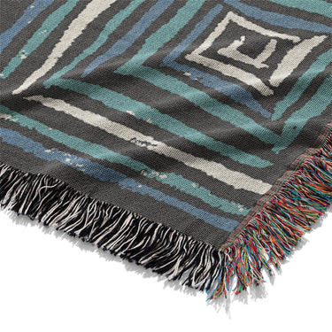 Diego Black & Blue Mockup Woven Detail