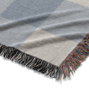 Buffalo Plaid Steel Blue Mockup Woven Detail