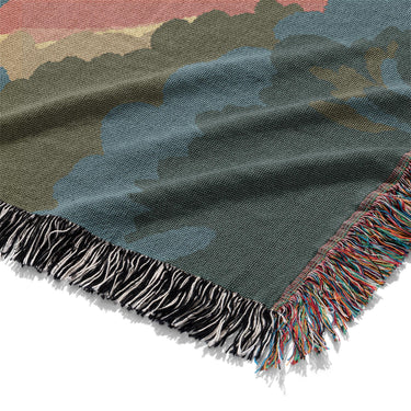 Mediterranean Cliffside Village Mockup Woven Detail