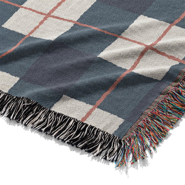 Wallace Plaid Navy & Red Mockup Woven Detail
