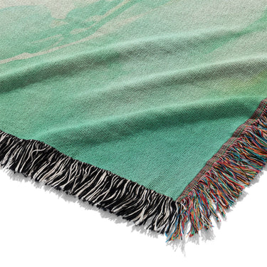 Zephyr Watercolor Blue & Green Mockup Woven Detail