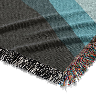 Sinuous Teal Monochrome Mockup Woven Detail