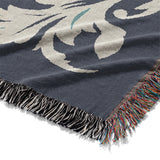 Aubrey Navy & Teal Mockup Woven Detail
