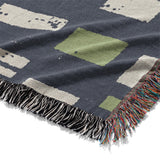 Milo Navy Lime & Terracotta Mockup Woven Detail
