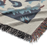 Wilhemina Navy & Red Mockup Woven Detail