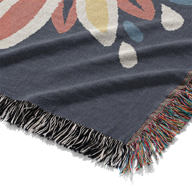 Jasmina Navy Multicolor Mockup Woven Detail