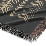 Yokanna Navy & Ivory Mockup Woven Detail