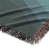 Sinuous Teal Monochrome Mockup Woven Detail
