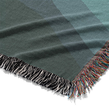 Sinuous Teal Monochrome Mockup Woven Detail