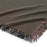 Keanu Watercolor Dark Brown Ombré Mockup Woven Detail
