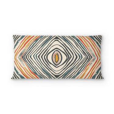 Boden Orange & Blue psking - cotton - White Backing