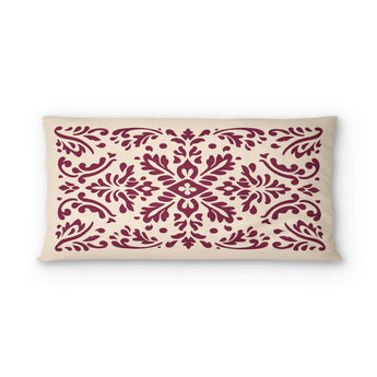 Floranna Ivory & Wine psking - cotton - White Backing