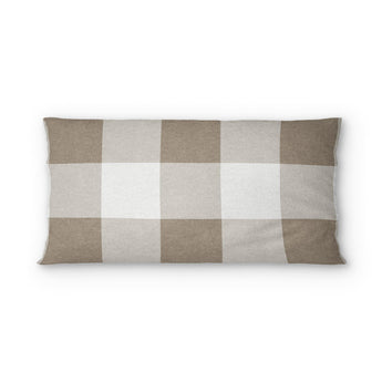 Buffalo Plaid Light Cedar Brown psking - cotton - White Backing
